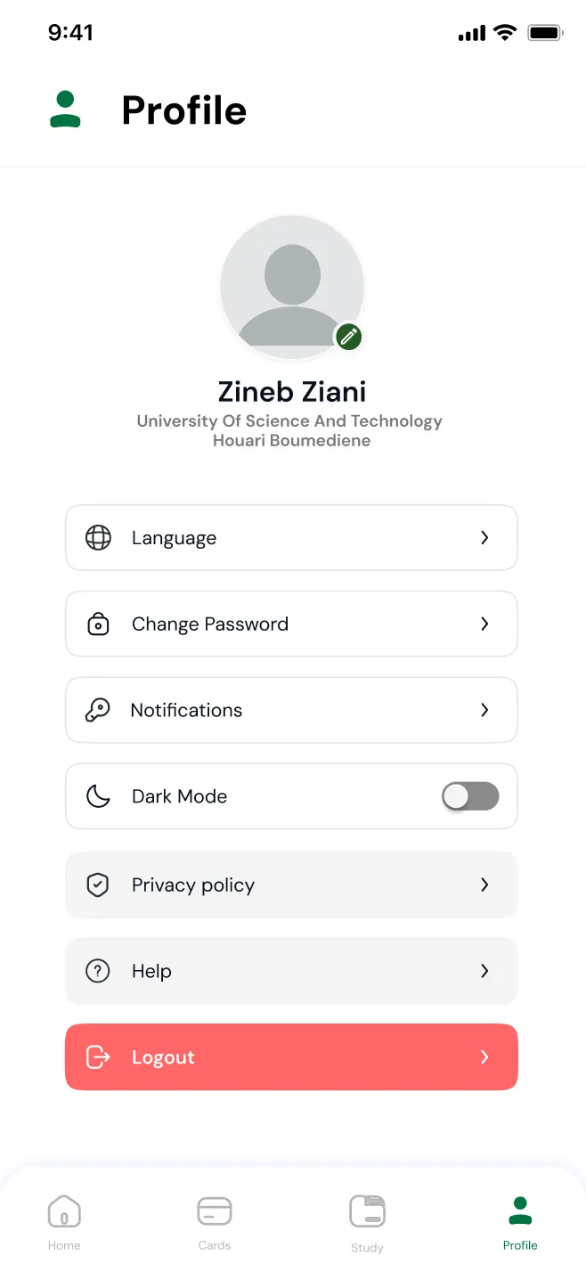 Profile Screen